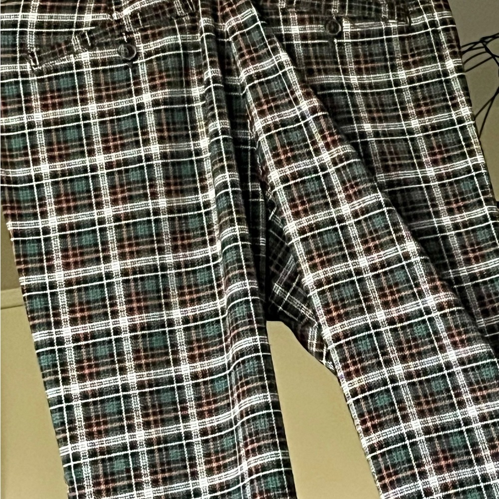 American Eagle Plaid Trousers